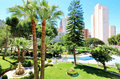 Apartment with sea view, garden, swimming pool, Benidorm